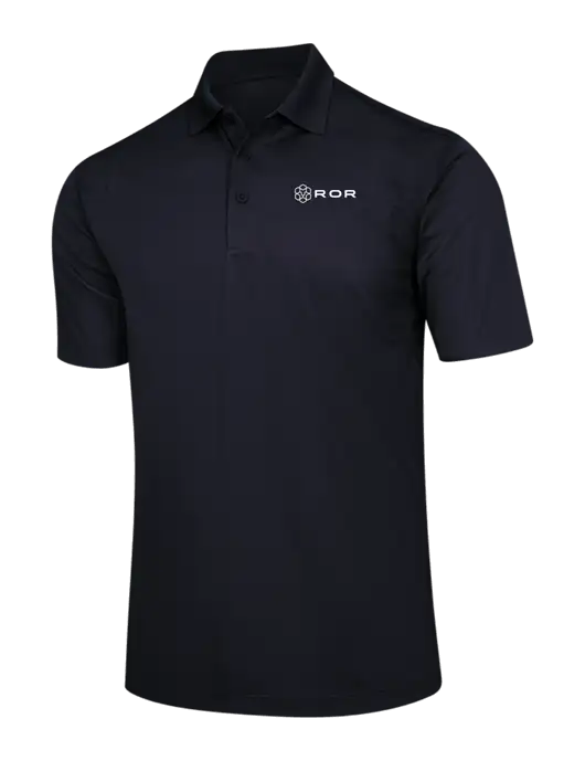 Black Micropique Sport-Wick Polo w/ROR Logo