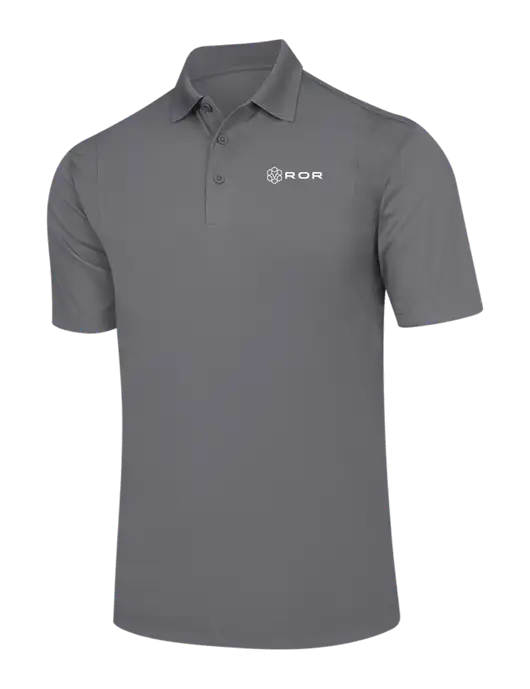 Medium Grey Micropique Sport-Wick Polo w/ROR Logo