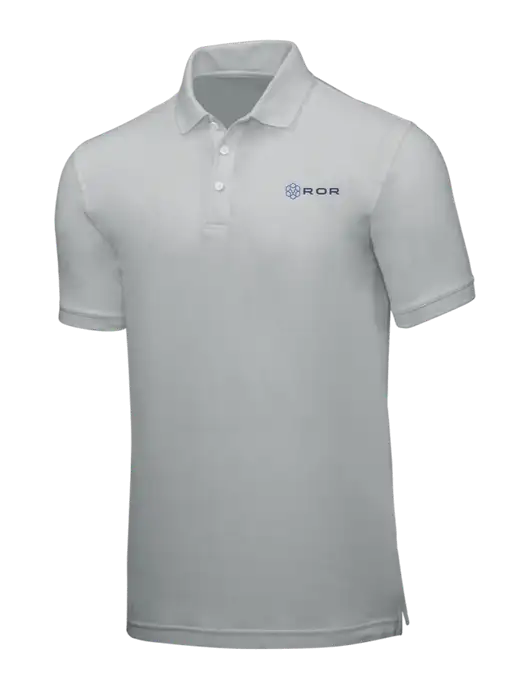 Light Grey Core Classic Pique w/ROR Logo