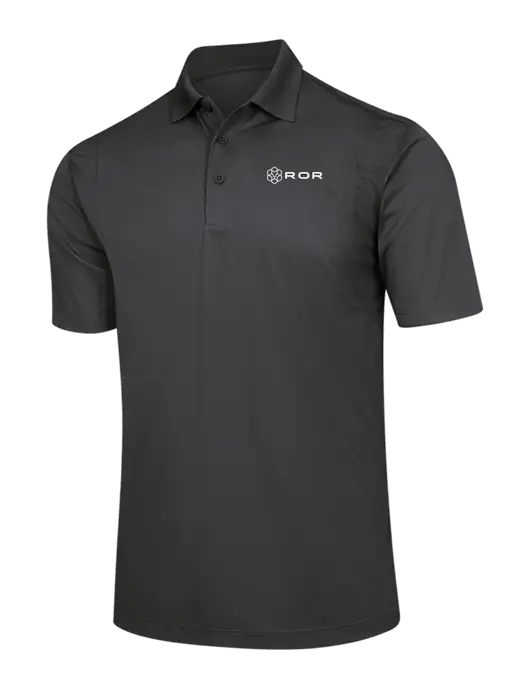 Dark Grey Micropique Sport-Wick Polo w/ROR Logo