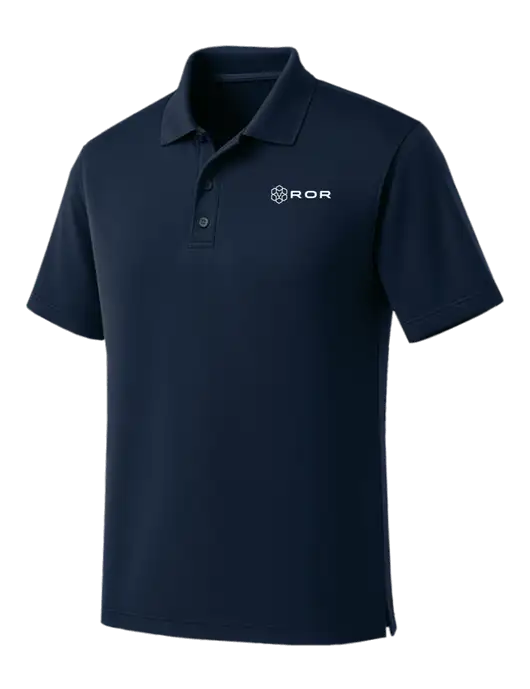 Dark Navy Dry Zone UV Micro Mesh Polo w/ROR Logo