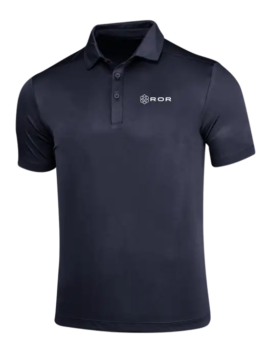 Navy Posi-UV Pro Polo w/ROR Logo