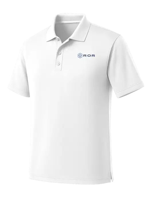 White Dry Zone UV Micro Mesh Polo w/ROR Logo