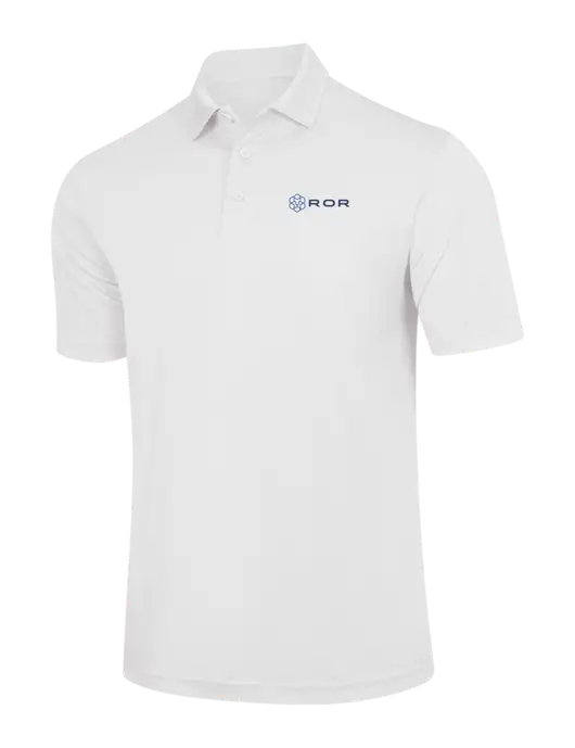 White PosiCharge Competitor Polo w/ROR Logo