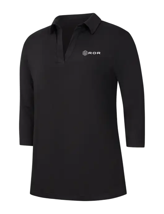 Womens Black Luxe Knit Tunic w/ROR Logo