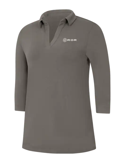 Womens Dark Grey Luxe Knit Tunic w/ROR Logo
