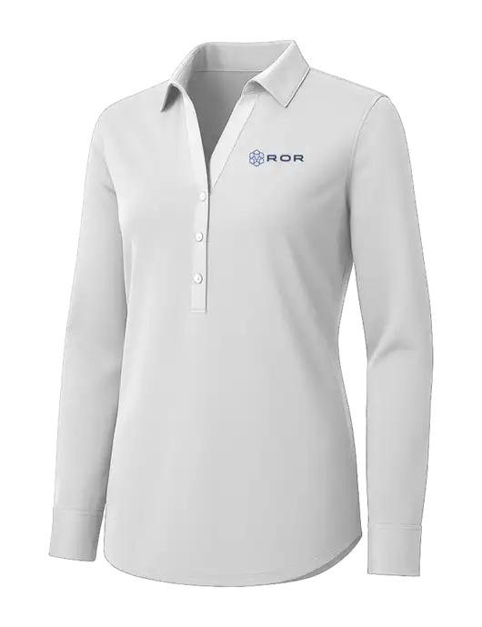 Womens White City Stretch Shirt w/ROR Logo