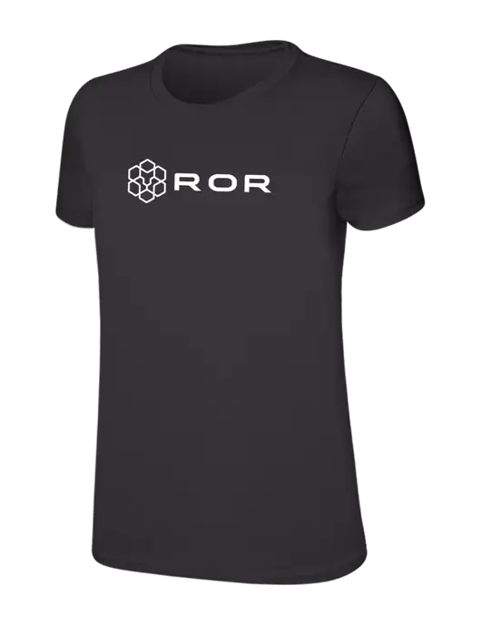 Womens Ring Spun Charcoal 4.5 oz T-Shirt w/ROR Logo