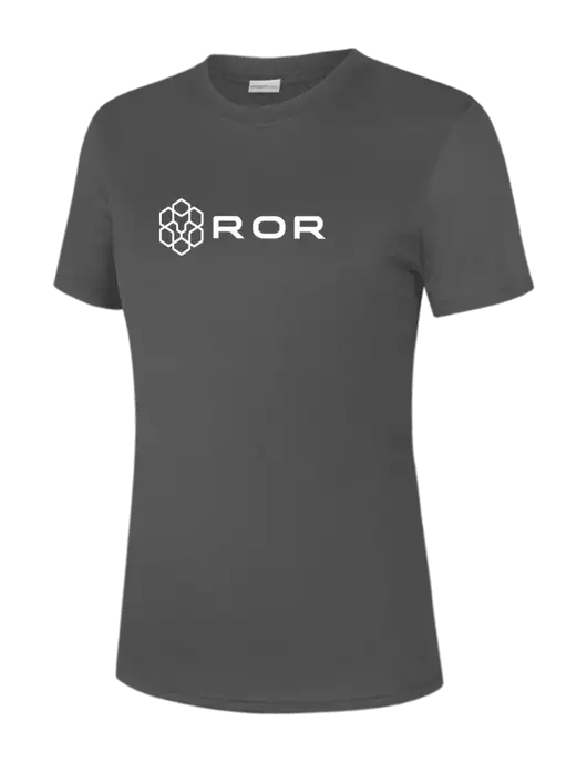  Womens Dark Grey PosiCharge Competitor Tee w/ROR Logo