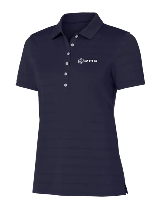 Callaway Womens Navy Ventilated Polo w/ROR Logo