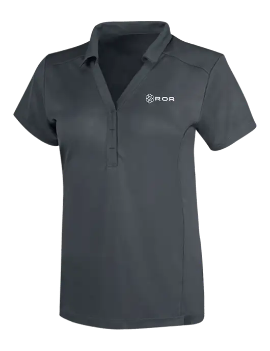 OGIO Dark Grey Womens Framework Polo w/ROR Logo