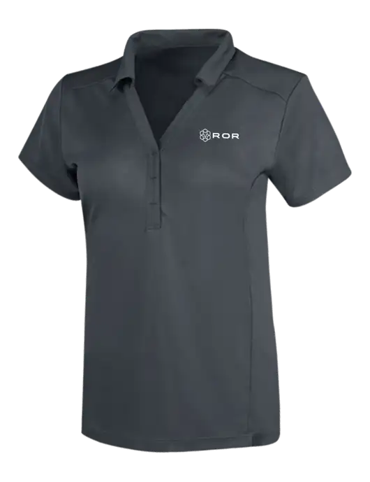 OGIO Dark Grey Womens Framework Polo w/ROR Logo