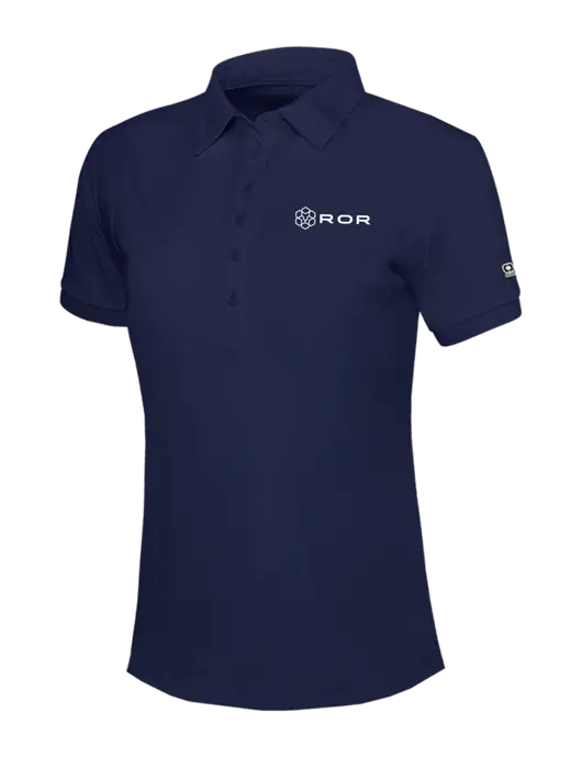 OGIO Womens Navy Jewel Polo w/ROR Logo