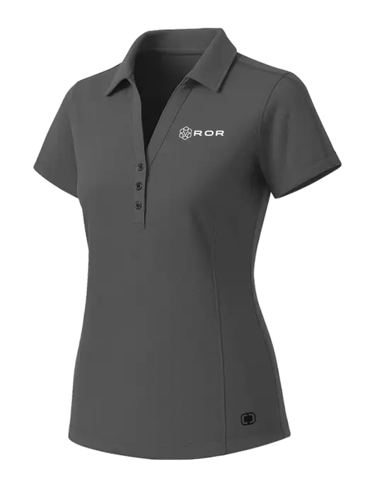 OGIO Womens Medium Grey ONYX Polo w/ROR Logo