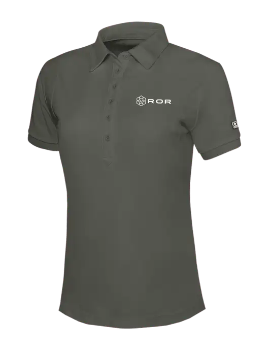 OGIO Womens Medium Grey Jewel Polo w/ROR Logo