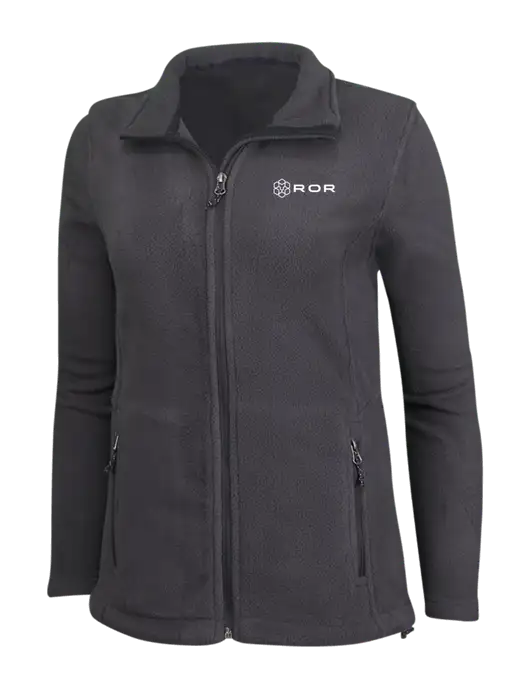 Womens Fleece Dark Grey Jacket w/ROR Logo