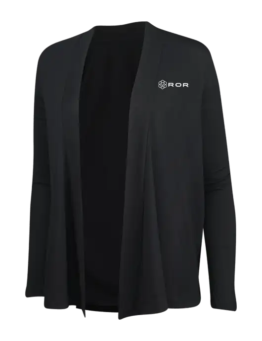 Black Womens Concept Cardigan w/ROR Logo