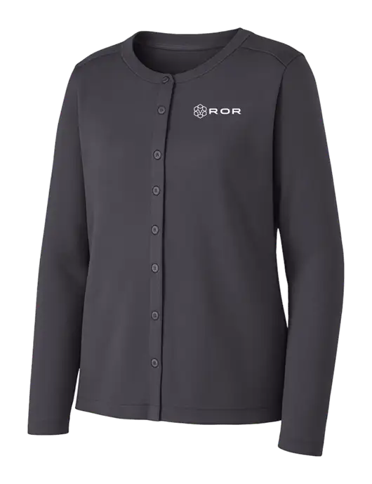 Grey Smoke Womens Concept Stretch Button-Front Cardigan Sweater w/ROR Logo