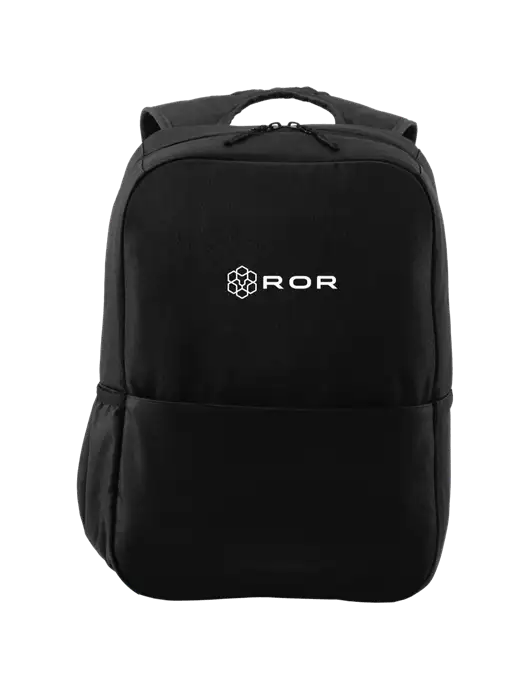 Access Square Laptop Black Backpack w/ROR Logo