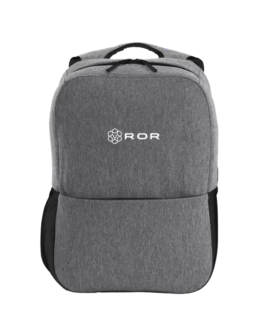 Access Square Laptop Graphite Heather/Black Backpack w/ROR Logo