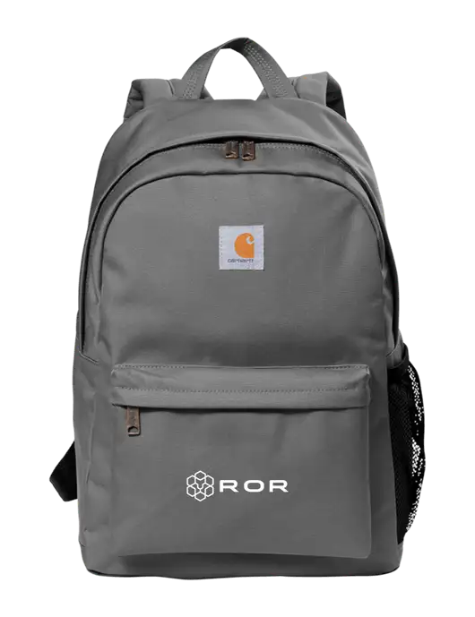 Carhartt Grey Canvas Backpack w/ROR Logo
