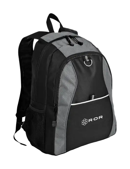 Honeycomb Grey/Black Backpack w/ROR Logo