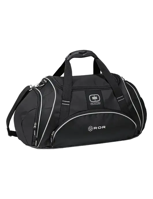 OGIO Black Crunch Duffel
 w/ROR Logo