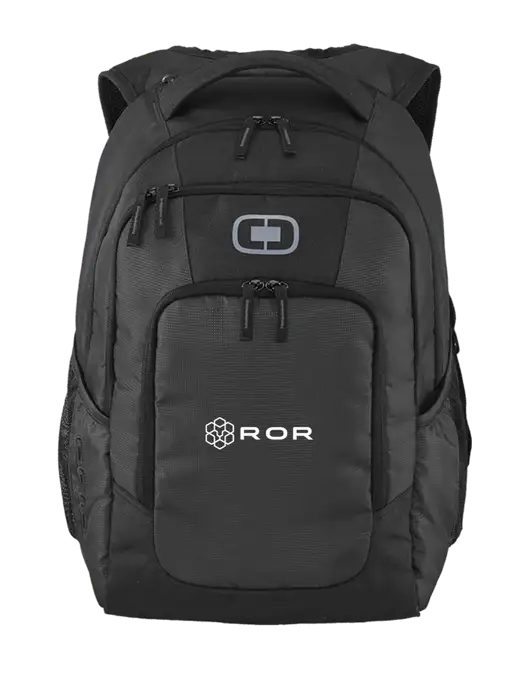 OGIO Diesel Grey Logan Laptop Backpack
 w/ROR Logo