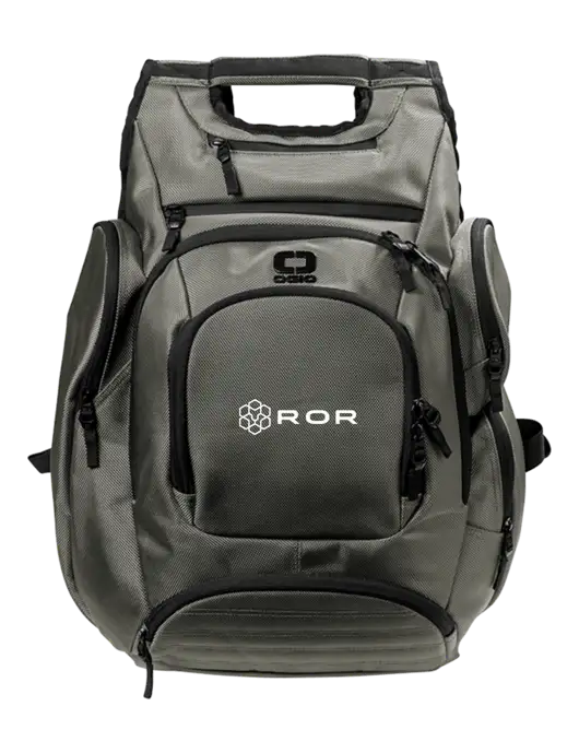 OGIO Medium Grey Metro Ballistic Laptop Backpack w/ROR Logo