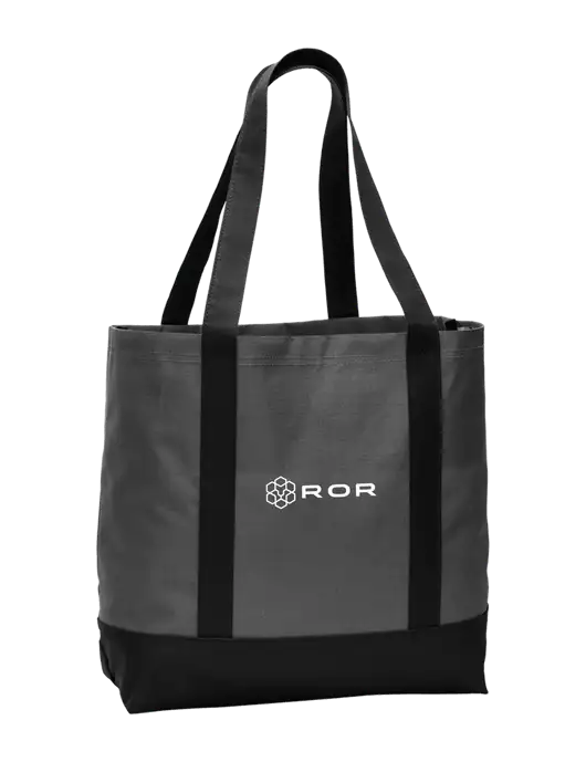 Carryall Charcoal/Black Day Tote Dark w/ROR Logo