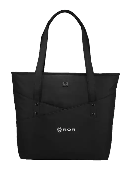 OGIO Black Downtown Tote 
 w/ROR Logo