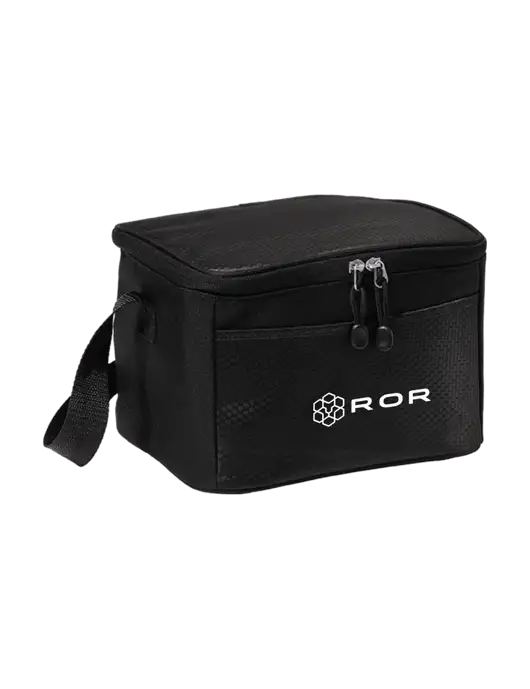 6 Can Black/Black Cube Cooler w/ROR Logo