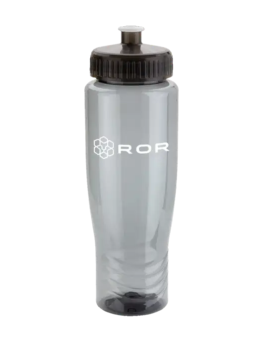 Roam Smoke 28 oz Eco-Polyclear Bottle with Push Pull Lid w/ROR Logo