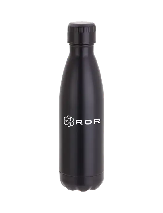 City Go Matte Black 17 oz Insulated Bottle w/ROR Logo