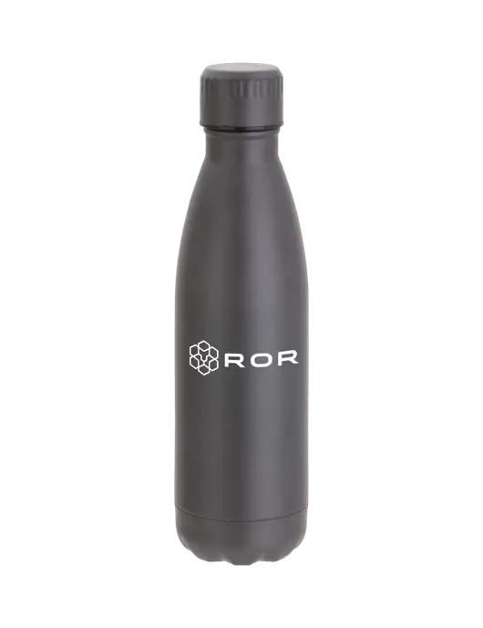 City Go Matte Charcoal 17 oz Insulated Bottle w/ROR Logo