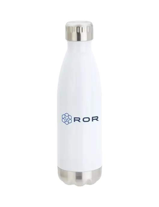 City Go White 17 oz Insulated Bottle w/ROR Logo