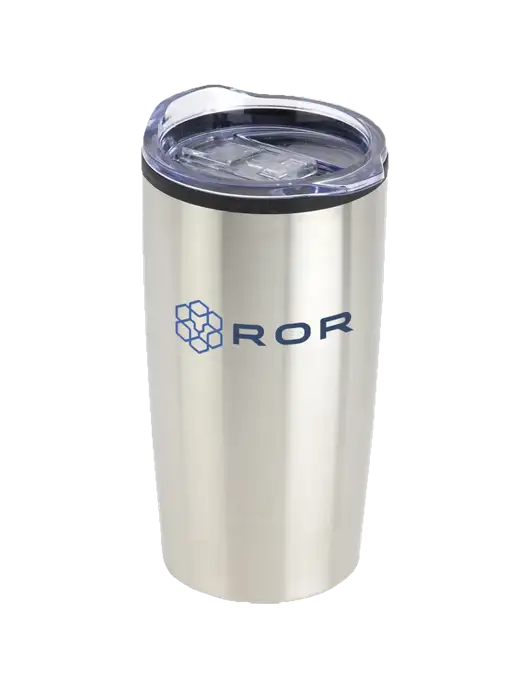 Olympus Silver 20 oz Tumbler w/ROR Logo