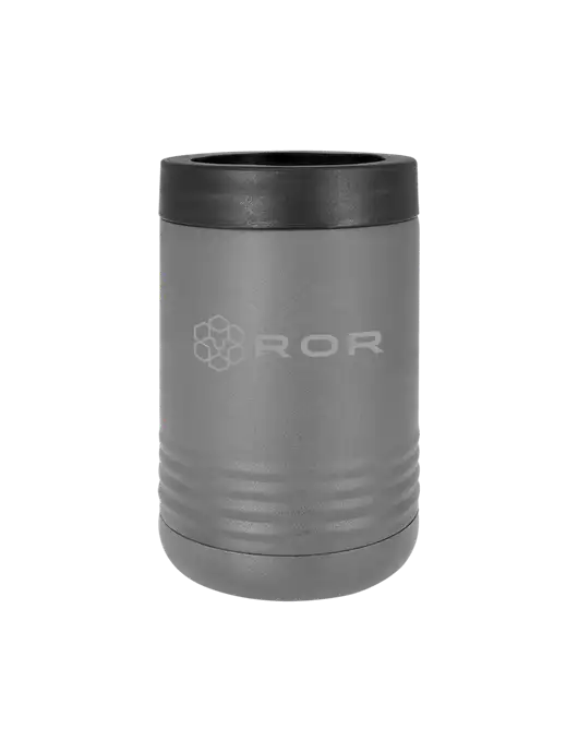 Polar Camel 12 oz Powder Coated Grey Vacuum Insulated Beverage Holder w/ROR Logo Engraved