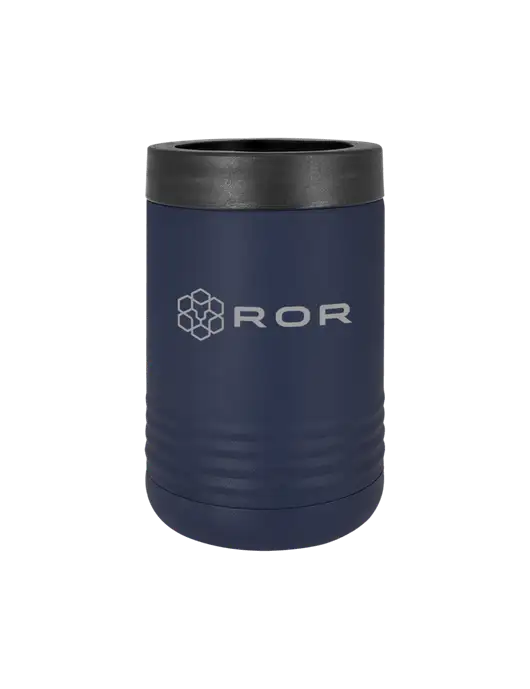 Polar Camel 12 oz Powder Coated Navy Vacuum Insulated Beverage Holder w/ROR Logo Engraved