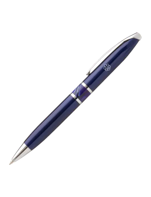 Illusion Navy Pen - Black Ink w/Icon Logo