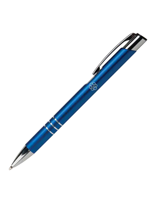 Laurent Blue Pen - Black Ink w/Icon Logo
