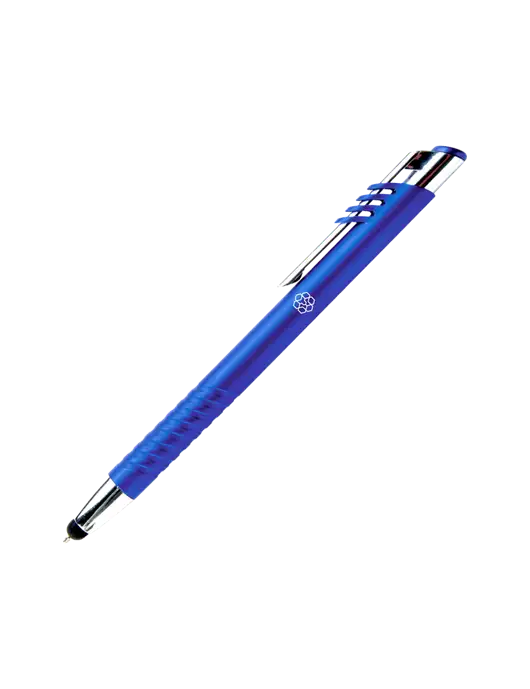Schirhart Blue Stylus Pen - Blue Ink w/Icon Logo