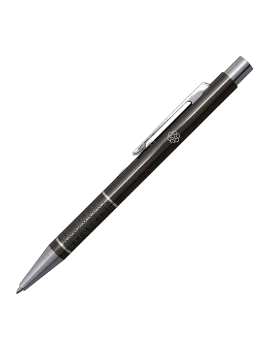St George Gunmetal Pen - Blue Ink w/Icon Logo