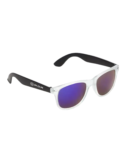 Key West Black Mirrored Sunglasses w/ROR Logo