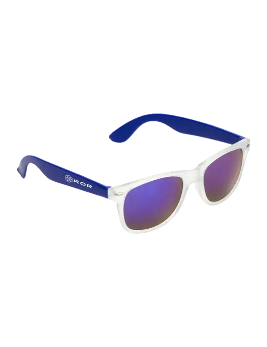 Key West Blue Mirrored Sunglasses w/ROR Logo