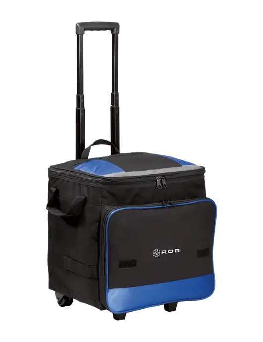 Twilight Blue Rolling Cooler w/ROR Logo