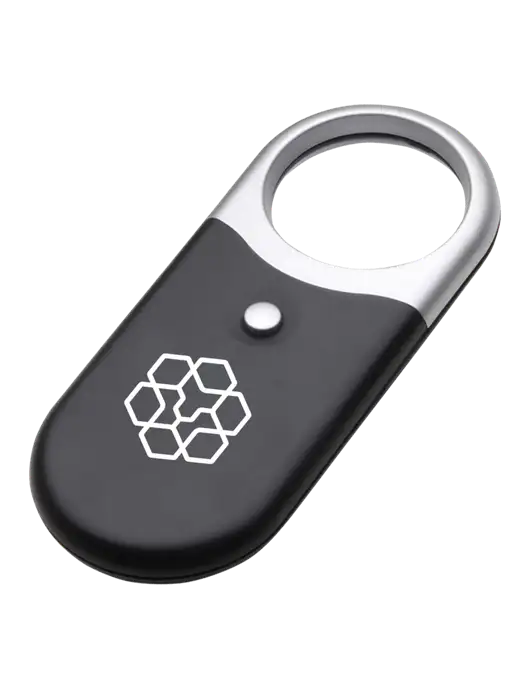 Compact Black Magnifier Light w/Icon Logo