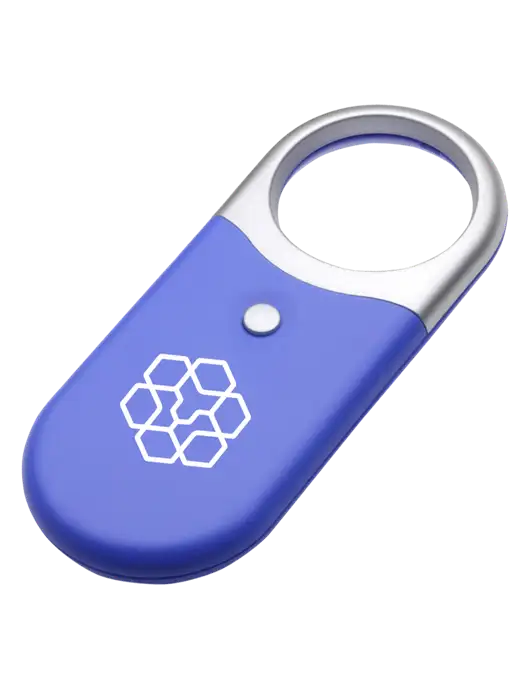 Compact Blue Magnifier Light w/Icon Logo