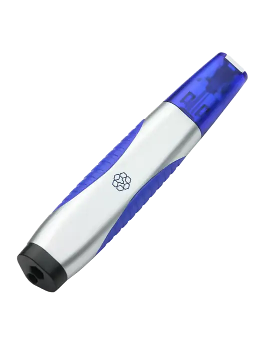 Silver/Blue Level Light Screwdriver Pen w/Icon Logo