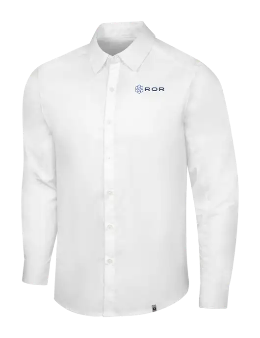 OGIO White Commuter Woven Shirt w/ROR Logo